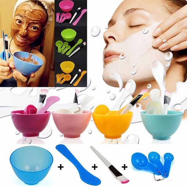 

wholesale- 6 in1 new women ladies makeup beauty diy facial face mask bowl brush spoon stick tools set tools ing