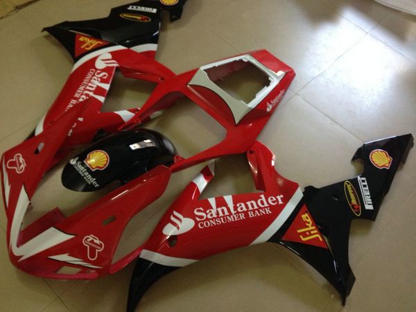 Kit de molde de injeção para Yamaha YZF R1 2002 2003 vermelho carenagens pretas YZF R1 02 03 OT31