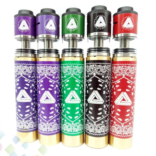 

Newest Limitless Kit Come with Limitless Mechanical 18650 Mod Clone Limitless RDTA Copper or Brass Material Colorful DHL Free