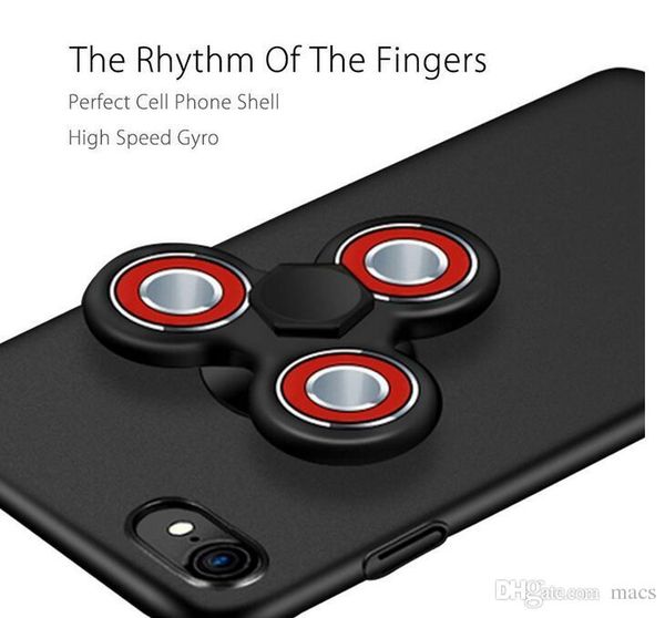 

2017 new arrival hand spinner casefidget spinner phone case cover for iphone 7 plus 6s plus samsung s8 with retail package