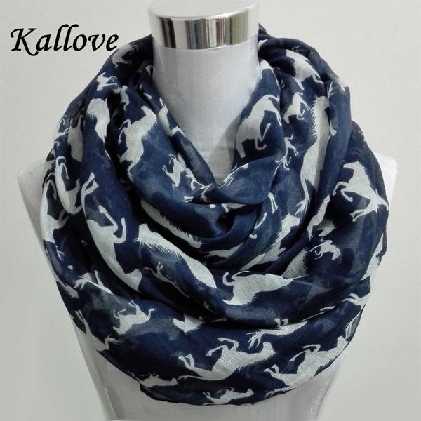 

wholesale- 10pcs/lot new women ladies viscose cotton big small horse print scarf horese infinity animal horse scarves shawl wrap, Blue;gray