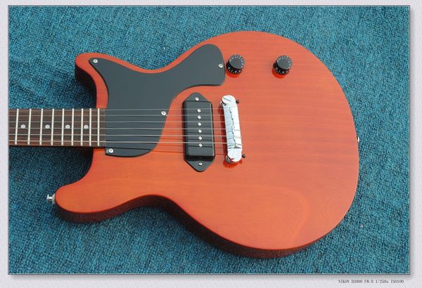 

Пользовательские магазин младший электрогитара оранжевый высокое качество OEM Ки