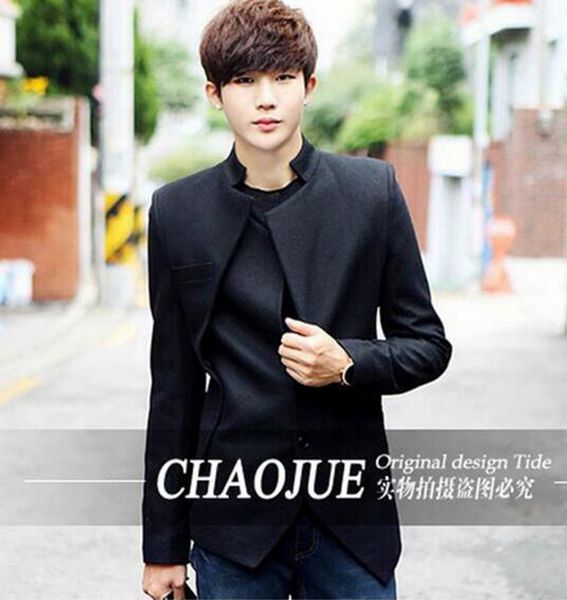 

men in the spring and autumn fashion new fine han edition long-sleeved jacket business and leisure travelers 673 / s-3xl, Black