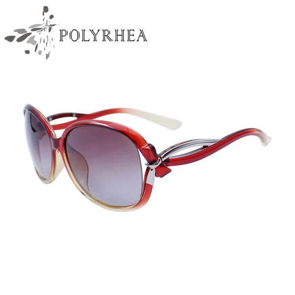 Frauen Marke Designer Sonnenbrille Outdoor Sports Sonnenbrille Retro Modern Polarisiertes Fahren UV-Strahlschutz mit Kasten und Fall