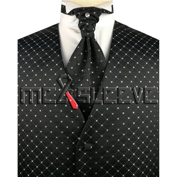 

wholesale- wholesale men's suits waistcoat 4pcs, White;black