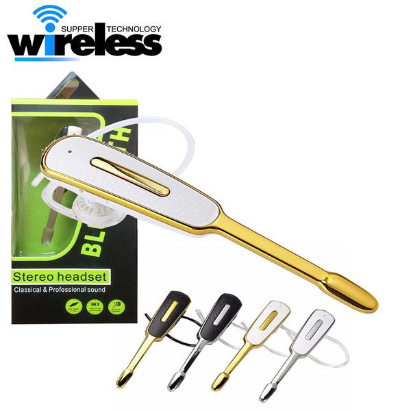 

hm1100 wireless bluetooth headset headphones ear hook wireless earphones earbuds stereo with mic retail package for iphone samsung