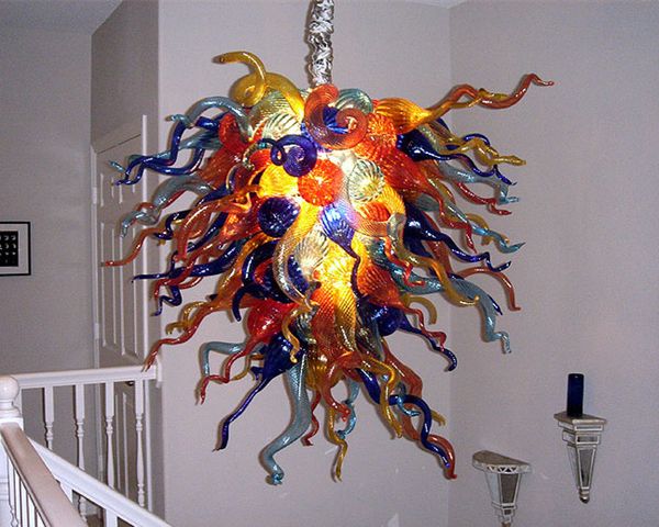 

100% mouth blown borosilicate selling lamps murano glass art new style modern italian crystal chandelier light