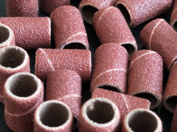 

1000pcs large wholesale 120# nail files sanding bands for electric nail drill for professional manicure