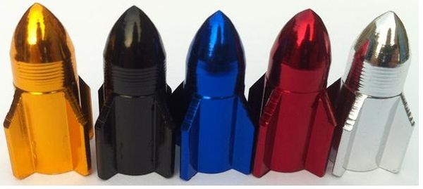 

4 шт. Алюминиевые Крышки Клапана Шины Ракеты для Автомобиля Мотоцикла Сплава Крыш