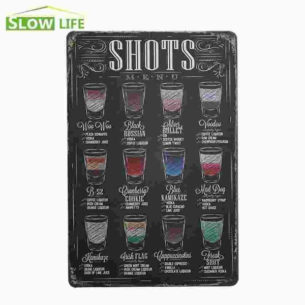whiskey vodka shots vintage home decor tin signs bar pub cafe wall decor metal sign metal - Metal Signs Home Decor whiskey vodka shots vintage home decor tin signs bar pub cafe wall decor metal sign metal - Metal Signs Home Decor