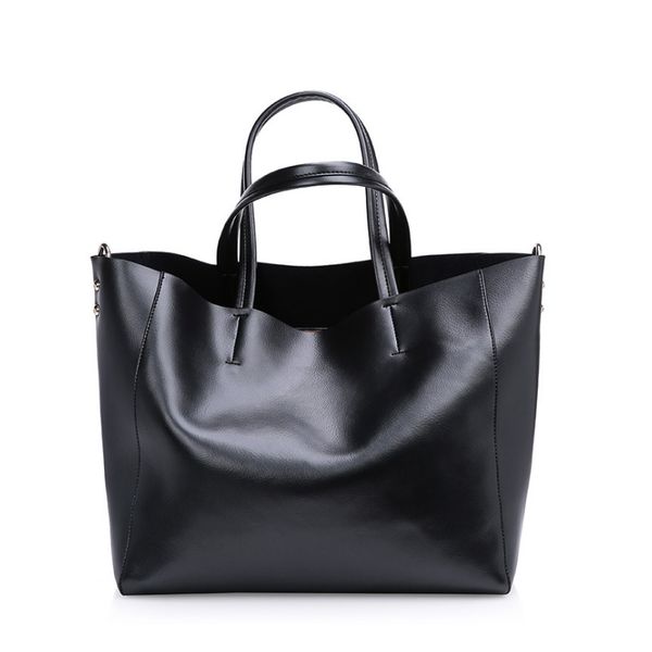 Wholesale-  women Genuine leather bags Women Real leather Handbags Large Shoulder bags Designer Vintage bag #40
