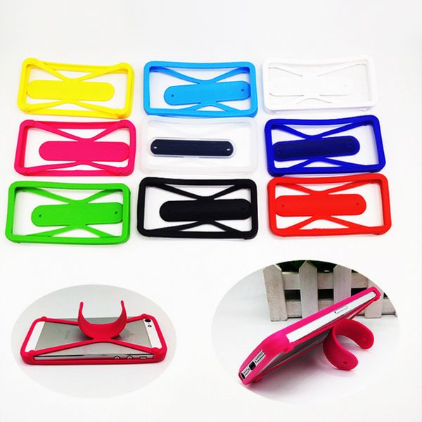 

Silicone frame phone ca e with touch u holder for mobile phone rubber cover univer al bumper ca e for mobile phone