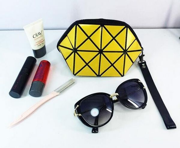

11 colors geometric cosmetic bag diamond makeup bag cosmetics organizer
