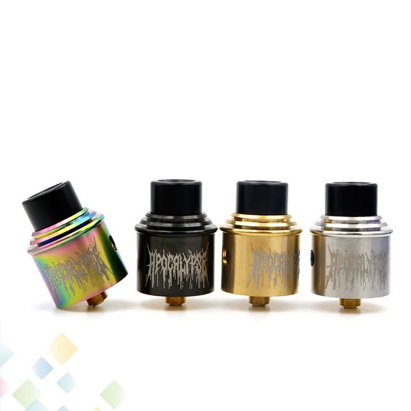 

Vaporizer Apocalypse GEN 2 RDA Clone Rebuildable Dripping Atomizers 24MM PEEK Insulators 4 Colors Fit 510 Mods DHL Free