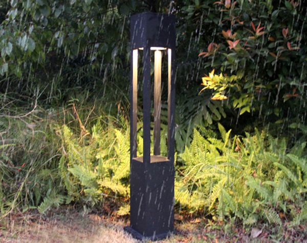 1 Meter Square Pole Bollard Column Led Lamp Light Villa Garden Pole Bollard Column Led Lamp Light