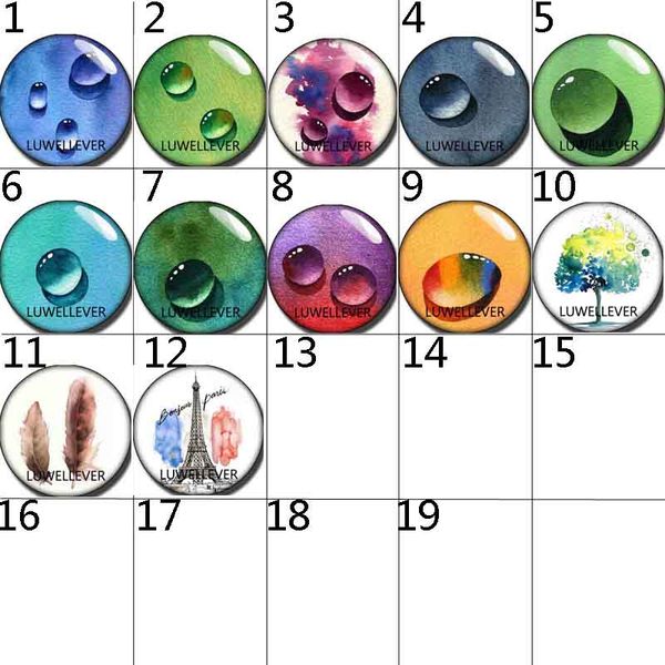 

новые куски 295 горячая продажа 12 мм 18 мм стекло оснастки кнопка кабошон для взаимозаменяемых женщин браслет ожерелье ювелирные изделия ак, Blue;slivery