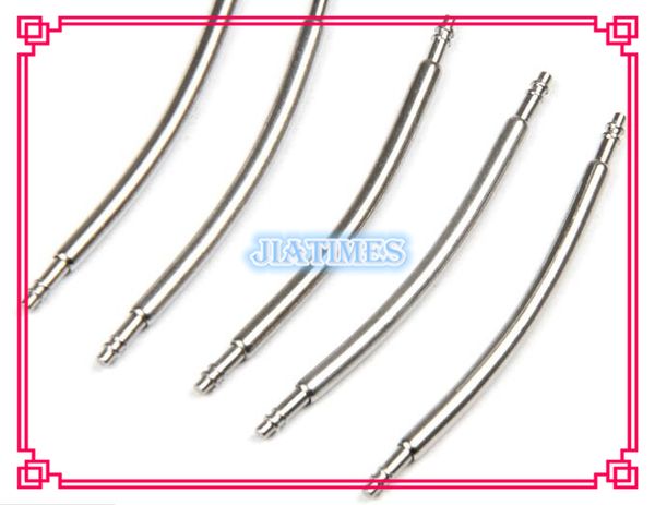 

wholesale- 10pcs 1.5*22mm stainless steel curved watch band spring bars for watch band replacement