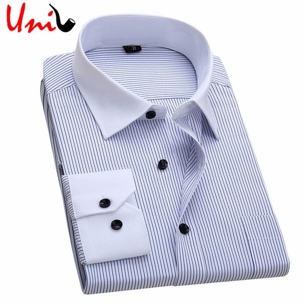

wholesale- men shirt 2016 striped shirt man brand business casual long sleeve turn-down collar mens dress shirt male clothes 5xl 6xl yn629, White;black