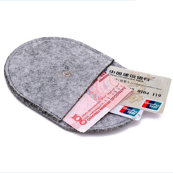 

wholesale- 24pcs/lot fashion hasp felt women coin purse bag change purses female wallet small cute bag mini handbag for girls boys men, Red;black