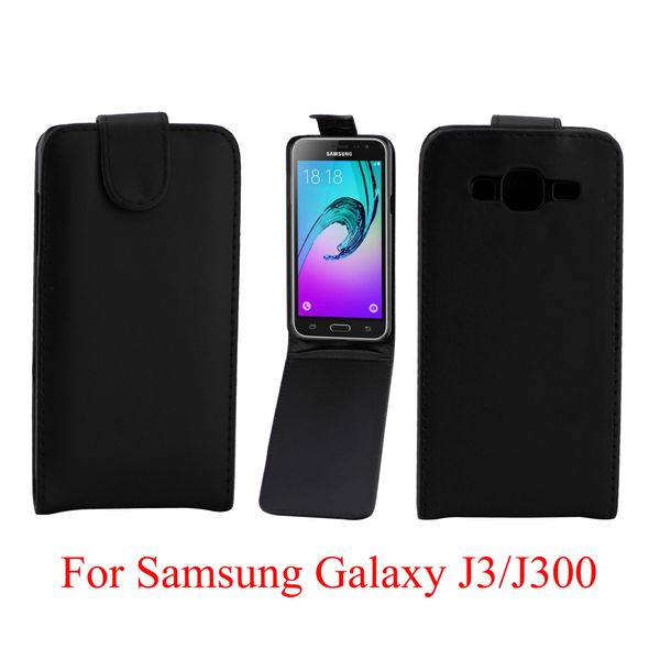 

phone bags flip cover for samsung galaxy j3 j300f phone case back coque pu leather flip vertical up-down open skin pouch phone cover