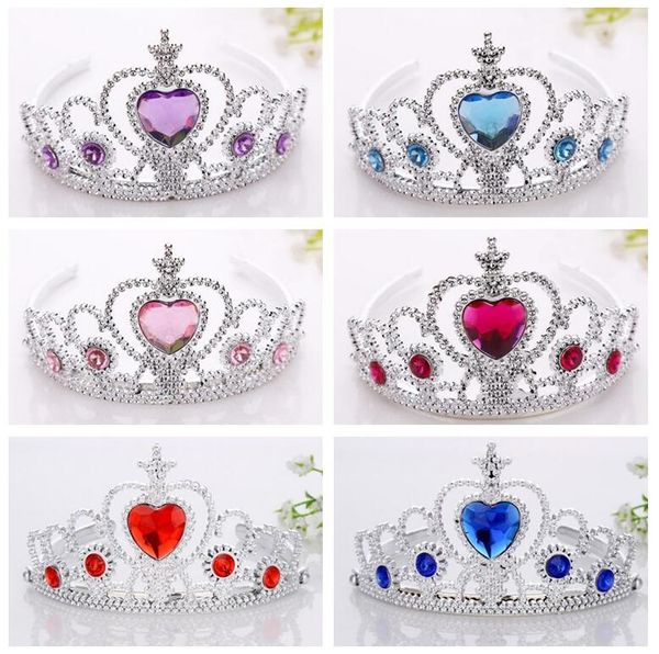 

gift ice and snow children crown princess headdress headband plastic hoop tg034 mix order 30 pieces a lot, Silver