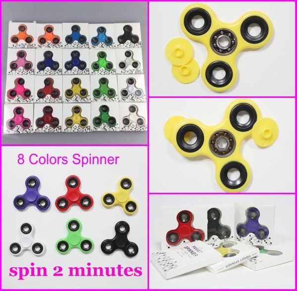 EDC Hand Spinner Fingertips tri Fid Spinner toys Acrylic Plastic
