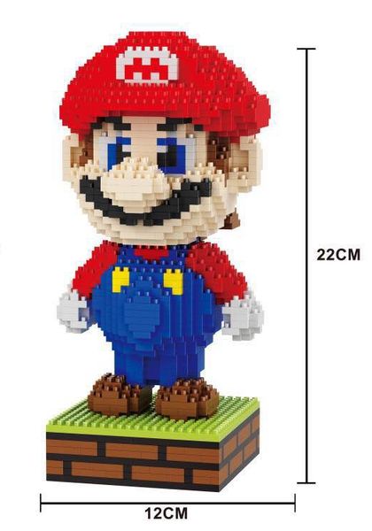 

HC Волшебных блоки Большого размера Марио DIY Строительство игрушка Йоши мультфиль