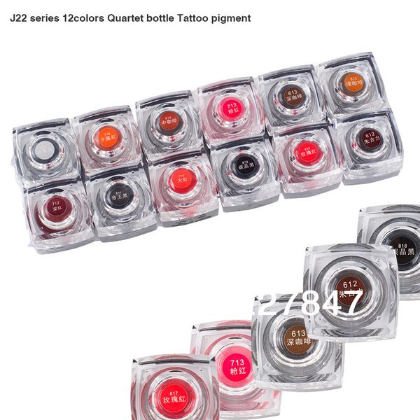 

wholesale-pcd semi permanent makeup tattoo ink supply 12 colors tattooing eyebrow and lip ink microblading pmu
