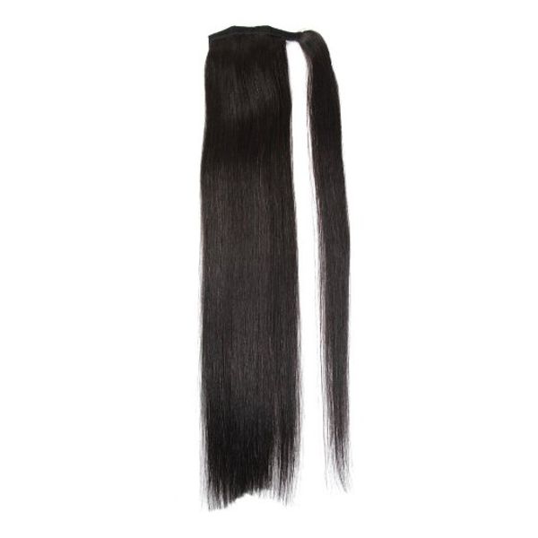 Длина 16 30 100, натуральные бразильские человеческие волосы Remy, конский хвост, заколки на наращивание человеческих волос, прямые волосы