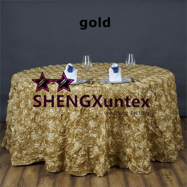 Wedding Tablecloth 3 D Satin Rosette Table Cloth Tablecloth For