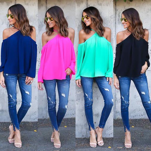 

tee shirt femme off the shoulder for women black pink chiffon shirt summer ladies shirt fashion blusa plus size, White