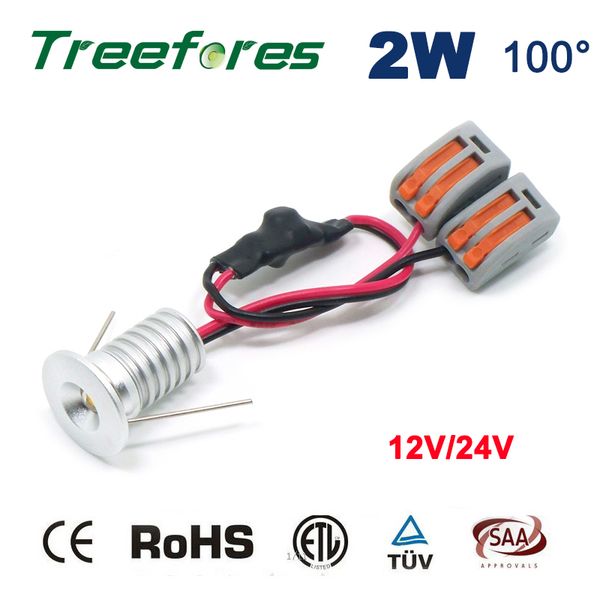 

12шт treefores 2 вт dc 12 в 15мм 180 лм 80ra сид cob прожектор магазин витрина дисплей еврейства освещая 5 лет гарантированности