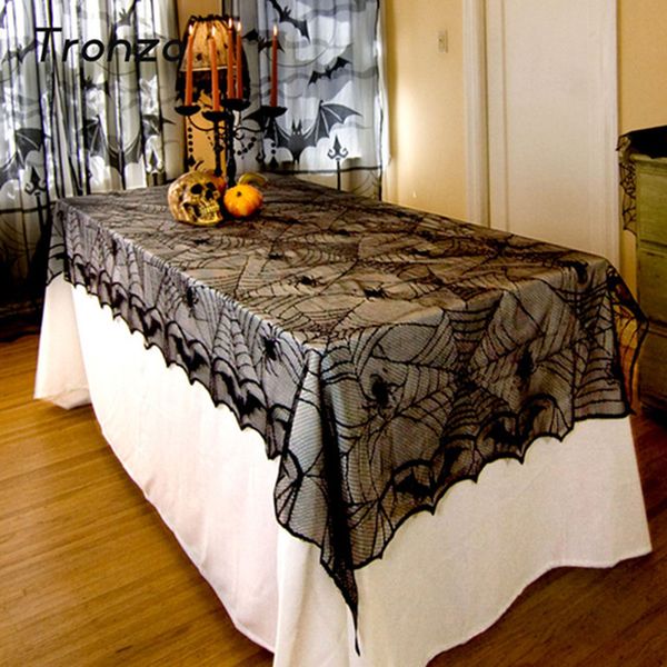 Lace Black Spider Web Decoration For Home Party Props Lace Black Spider Web
