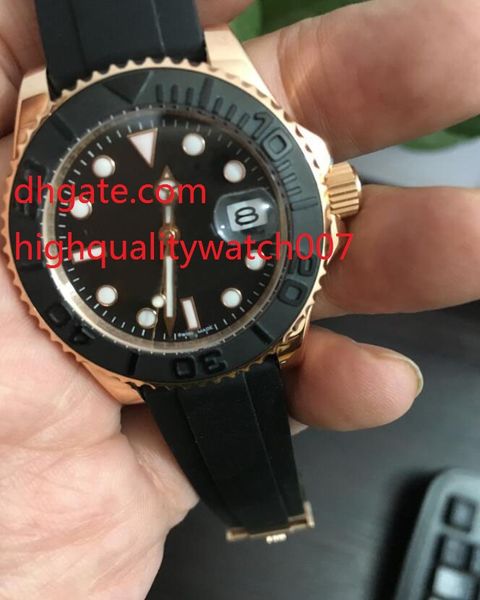 

Последняя версия Unisex женщина автоматические часы дамы керамический безель розовое золото 40mm116655 268655 часы резиновые мужчины превосходной роскоши Wris