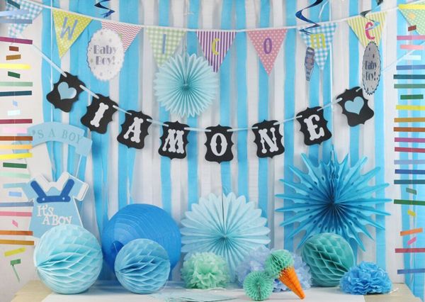 

i am one banner love bunting garland banner baby girl/boy first birthday party decoration first birthday baby shower p prop