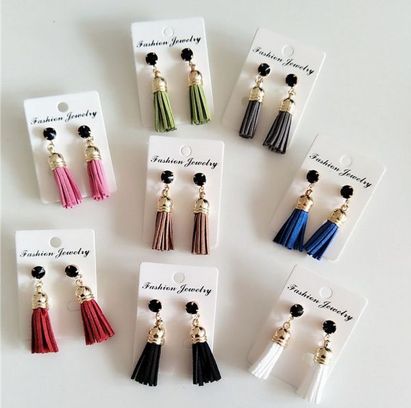 

new women earrings gifts fashion boho jewelry gold plated long tassel drop earrings dangle earrings gifts mr, Silver