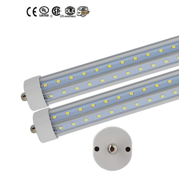 Superhelle 36 W T8-LED-Leuchtstoffröhre, 1500 mm, 5 Fuß, Kühlertür, V-förmig, Einzelstift, FA8-LED-Leuchtmittel, Lampe, warm/kaltweiß, AC85–265 V, UL