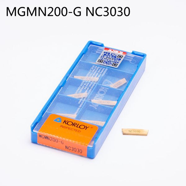 Schachtel Korloy MGMN200-G PC9030 Cnc-Hartmetalleinsätze tp Neue 10 Teile