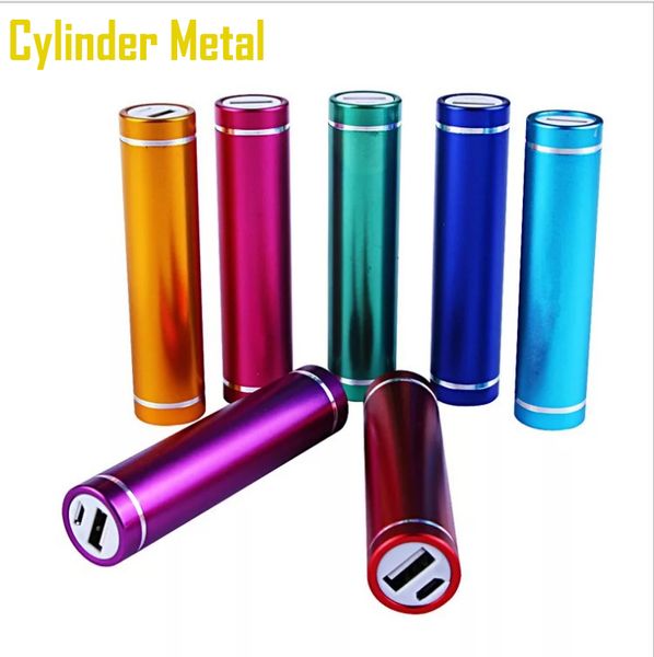 

2600mah cylinder portable external backup battery charger emergency power pack charger for all mobile phone