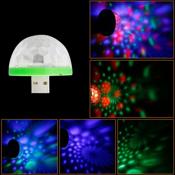 

3 Вт DC 5 в мини RGB USB LED Night light stage / микрофон / светодиодные лампы Рождественский свет