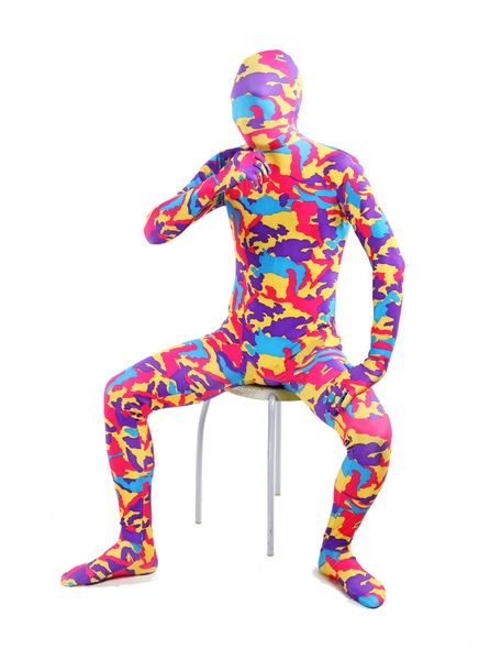 

colorful lycra zentai suits costumes halloween costume, Black
