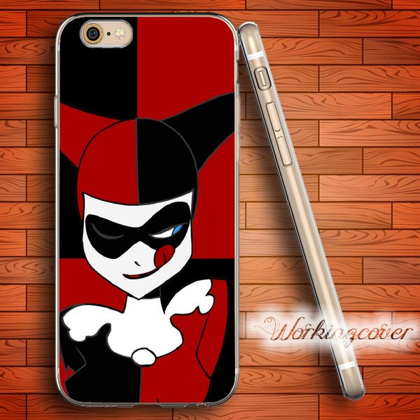 

coque harley quinn soft clear tpu case for iphone 7 6 6s plus 5s se 5 5c 4s 4 case silicone cover