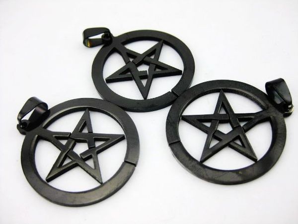 

12 pcs black color star round fashion pendant for jewelry fittings, Silver