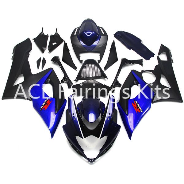 3 Gratisgeschenke Neue Suzuki GSXR1000 GSXR 1000 K5 2005 2006 05 06 ABS Motorradverkleidungsset schwarz blau Stil v47