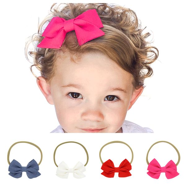 Ruban Nylon Infant Baby Girls Handmade Cheveux Accessoires cheveux bande Bandeau