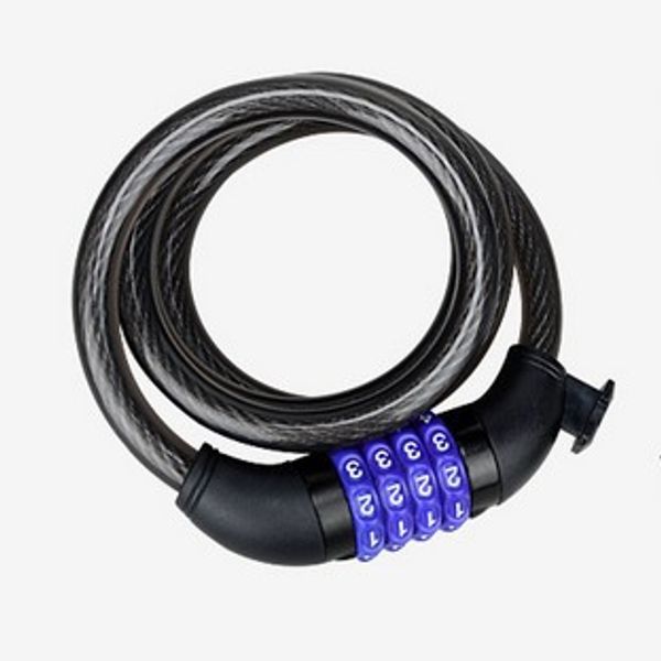 

велосипед противоугонной блокировки стальной проволоки частей четырехзначный номер пароль замок прочный прочный супер против сдвига более уд