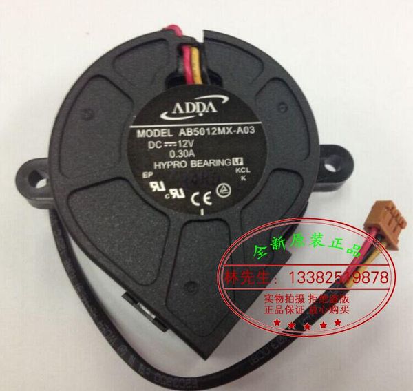 

new original adda ab5012mx-a03 12v 0.30a projector blower cooling fan