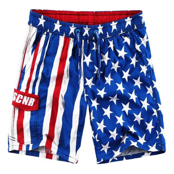 

wholesale-2016 new shorts men cotton beach shorts american flag printed sportswear summer men short dark blue/light blue -3xl, White;black