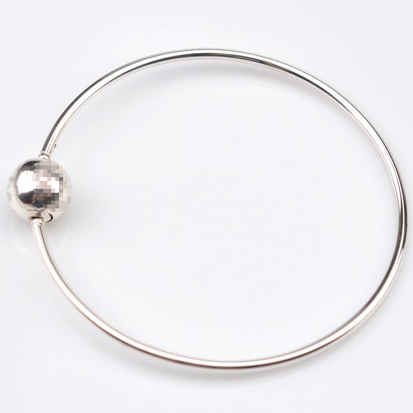 

edell 100% 925 sterling silver bracelet ball clasp suitable essence collection bracelet bangle fit women bead charm diy jewelry