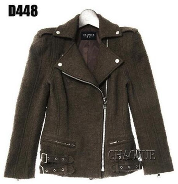 

women in the spring and autumn fashion leisure elegant handsome show thin uniform cloth short trench coat / s-3xl, Black